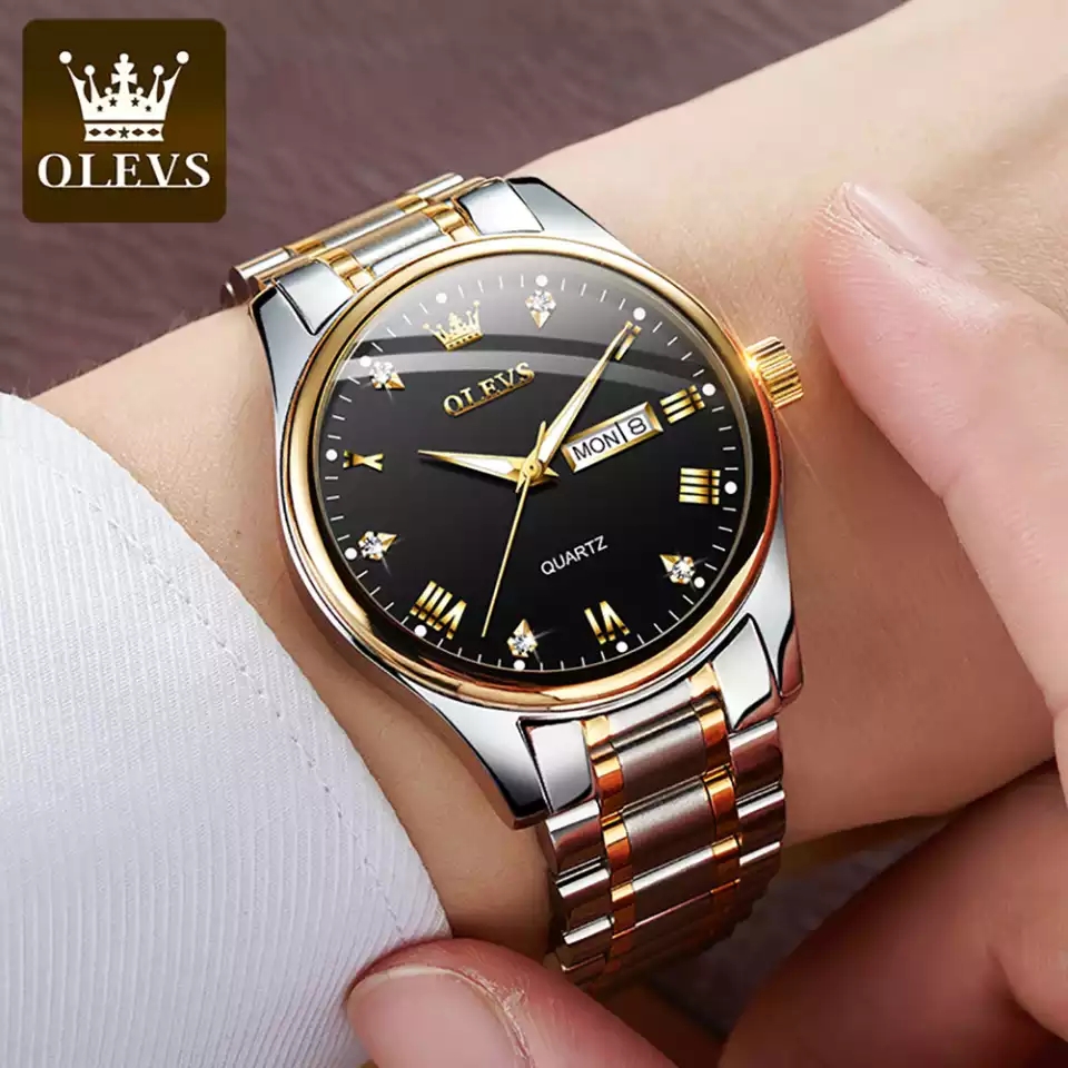 OLEVS 5563 NEW Silver Gold Black